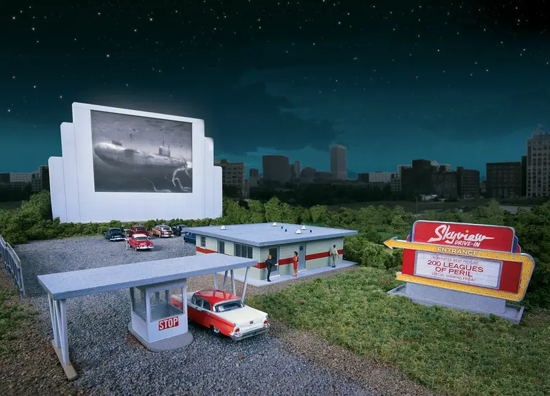 933-3478 - Skyview Drive-In Theater Kit (Ho Scale) 1