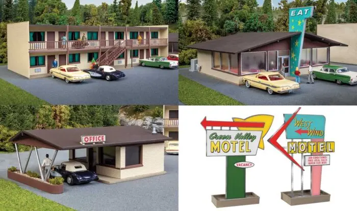 933-3487 - Vintage Motor Hotel & Restaurant Kit (Ho Scale) 1