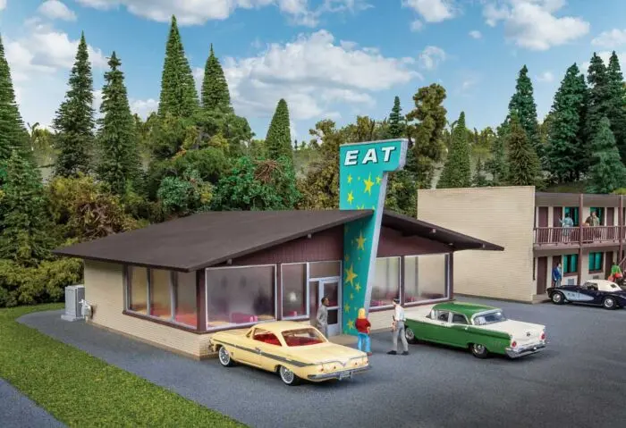 933-3489 - Vintage Motor Restaurant Kit (Ho Scale) 1