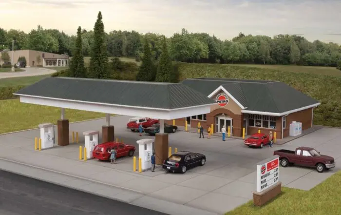 933-3537 - Modern Gas Station Kit (Ho Scale) 1
