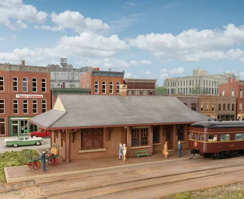 933-3553 - Pennsylvania System Brick Combination Station Kit (Ho Scale) 1
