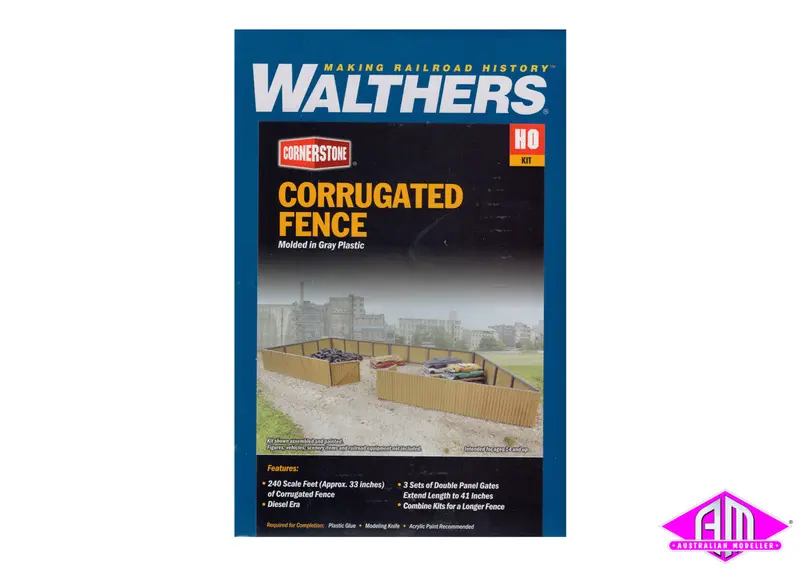 933-3632 - Corrugated Fence (Ho Scale) 1