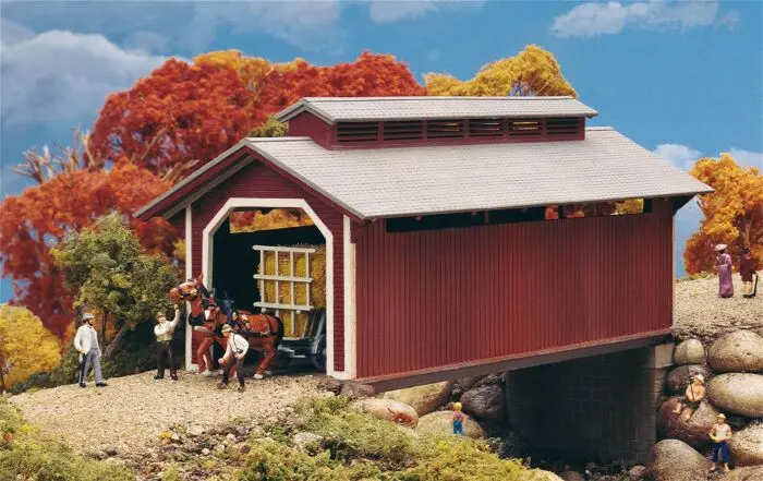 933-3652 - Willow Glen Covered Bridge Kit (Ho Scale) 1