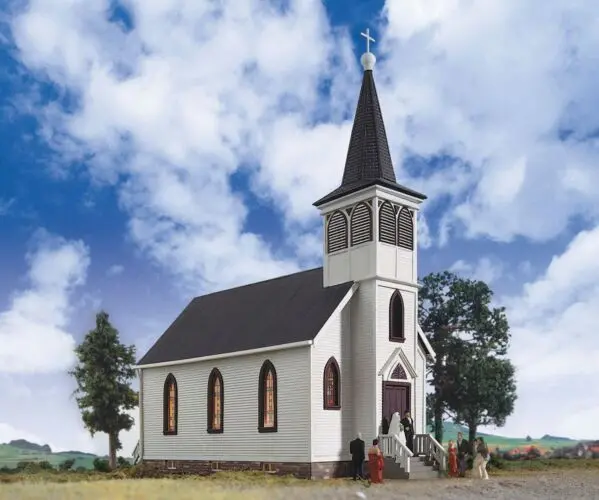 933-3655 - Cottage Grove Church Kit (With Interior Lighting) (Ho Scale) 1