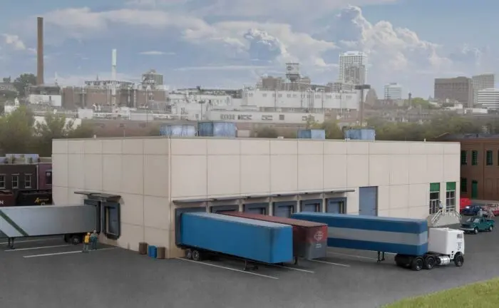 933-3862 - Modern Concrete Warehouse Kit (N Scale) 1