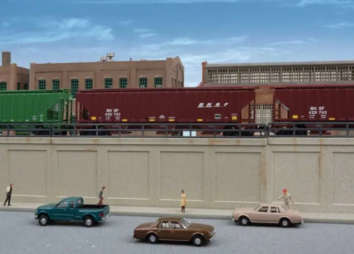 933-3882 - Urban Retaining Walls Kit (N Scale) 1