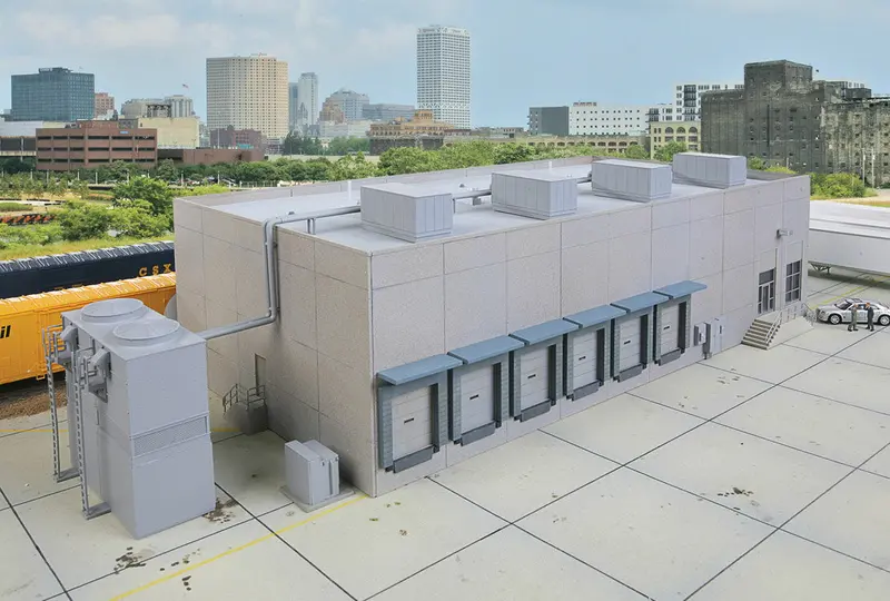 933-4069 - Modern Cold Storage Warehouse Kit - Main Building (Ho Scale) 1