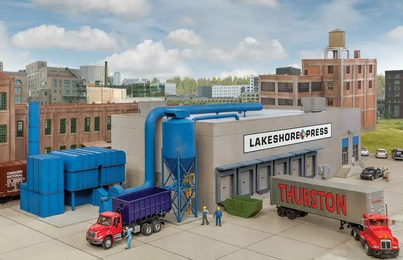 933-4079 - Modern Printing Plant Kit (Ho Scale) 1