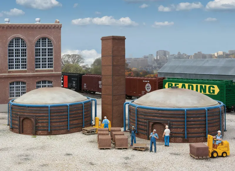 933-4100 - Brick Kilns - 2Pc (Ho Scale) 1