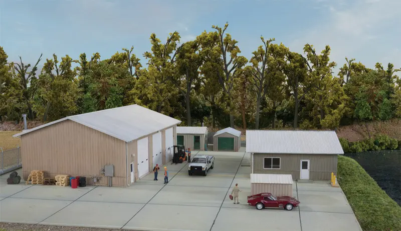 933-4122 - Vehicle Maintenance Facility Kit (Ho Scale) 1