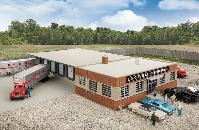 933-4131 - Cross-Dock Truck Facility Kit (Ho Scale) 1