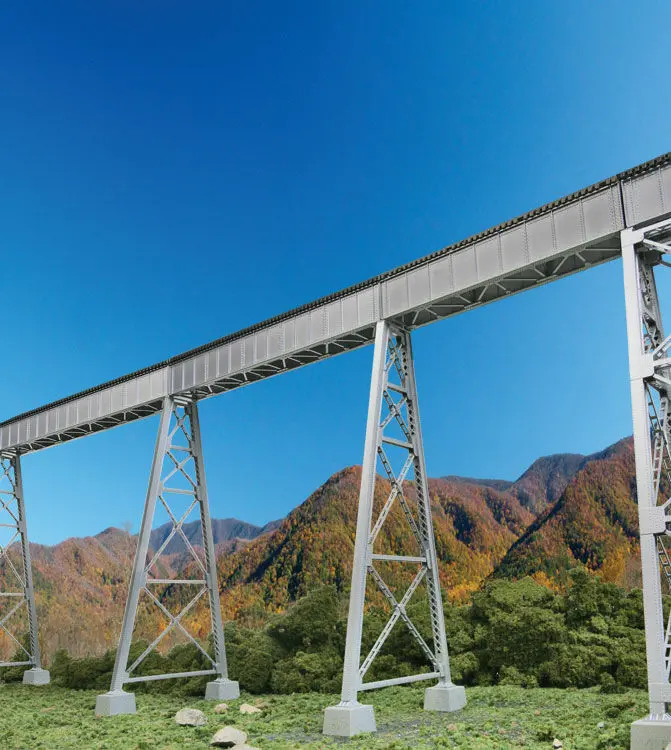 933-4555 - Steel Railroad Bridge Tower Bent Kit - 2 Pack (Ho Scale) 1