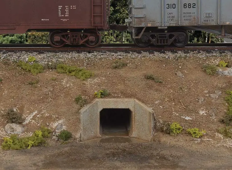 933-4558 - Concrete Culverts - 4Pc (Ho Scale) 1