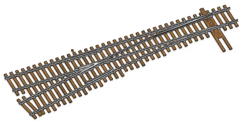 948-10017 - Number 6 Turnout - Left Hand - Nickel Silver - Dcc Friendly (Code 100) (Ho Scale) 1
