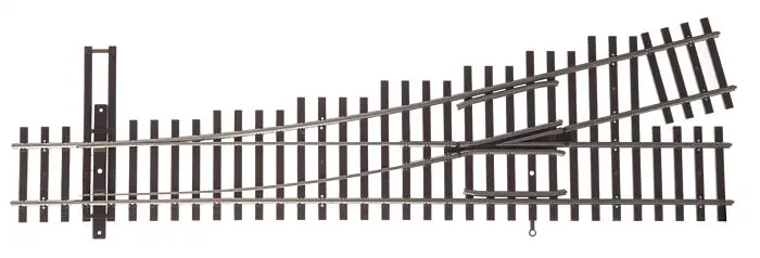 948-83013 - Number 4 Left Hand Turnout Code 83 (Ho Scale) 1
