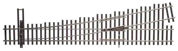 948-83015 - Number 5 Left Hand Turnout Code 83 (Ho Scale) 1