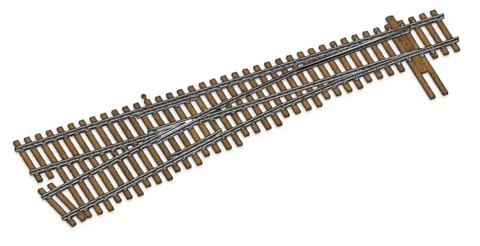 948-83017 - Number 6 Turnout - Left Hand - Nickel Silver - Dcc Friendly (Code 83) (Ho Scale) 1