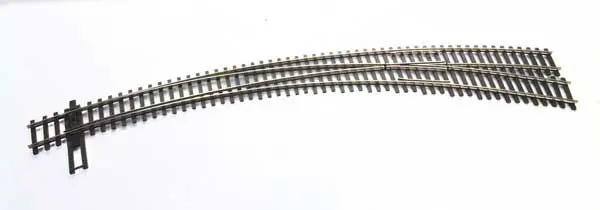 948-83062 - Code 83 - Nickel Silver Dcc-Friendly Curved Turnout - 20 And 24" Radii - Right Hand (Ho Scale) 1