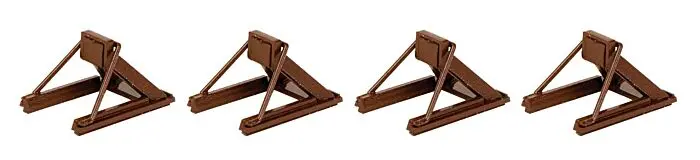 948-83109 - Assembled Track Bumpers Brown (4Pk) (Ho Scale) 1
