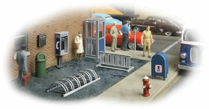 949-4121 - City Street Accessory Package Kit (Ho Scale) 1