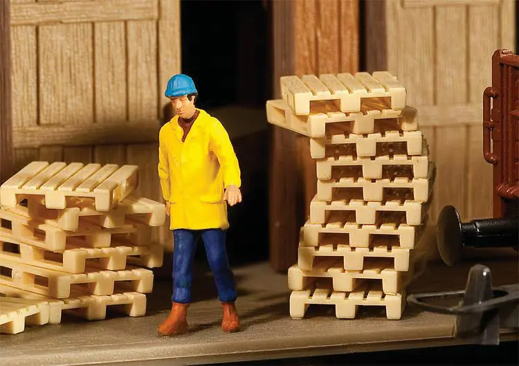 949-4129 - Wood Pallets Kit - 12Pc (Ho Scale) 1
