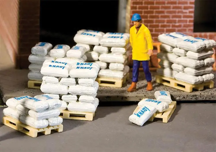 949-4130 - Bags Of Sand, Grain & Cement 40Pc (Ho Scale) 1