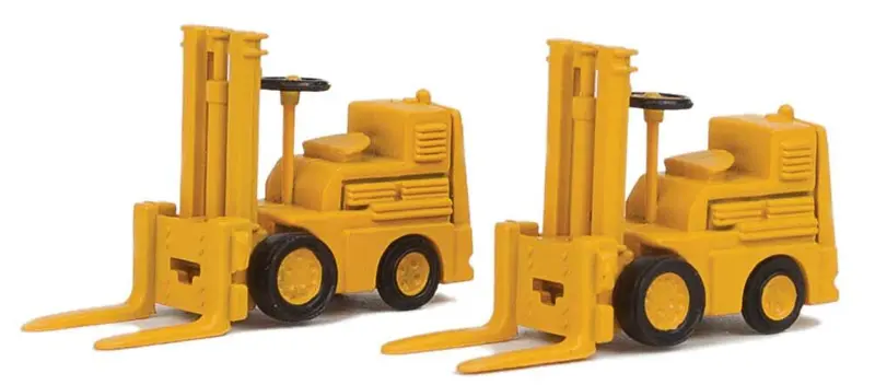 949-4164 - Forklift 2-Pack - Assembled - Yellow (Ho Scale) 1