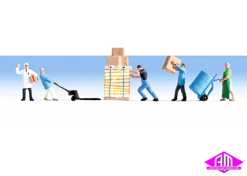 949-6064 - Warehouse Workers And Accessories (Ho Scale) 1