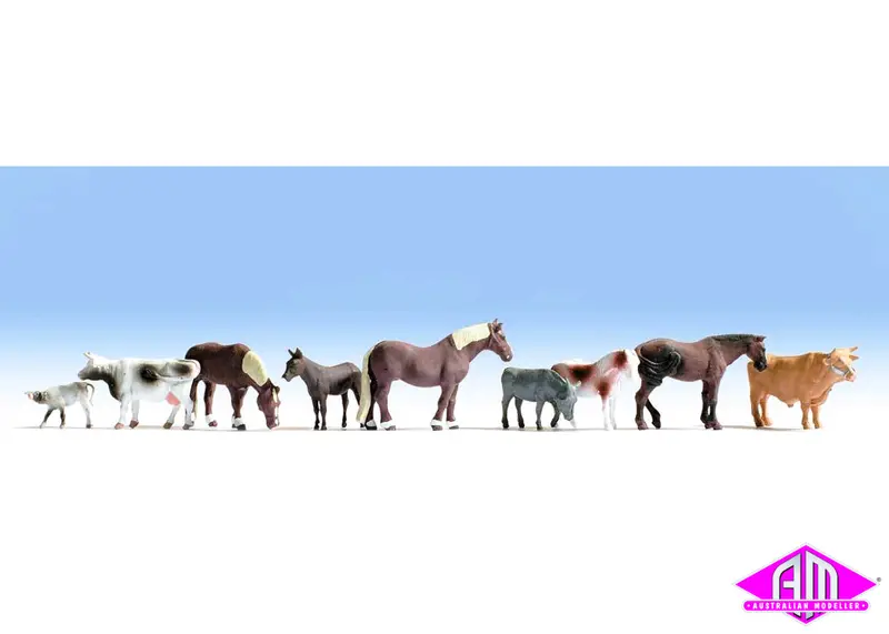949-6073 - Large Farm Animals (Ho Scale) 1