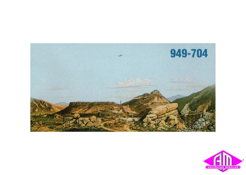 949-704 - Background Scene "Desert To Mountain" (Ho Scale) 1