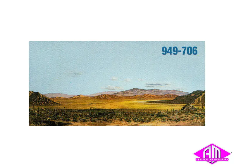 949-706 - Background Scene "Saguaro Desert" (Ho Scale) 1