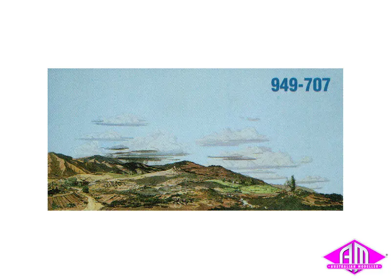 949-707 - Background Scene "Desert To Country" (Ho Scale) 1
