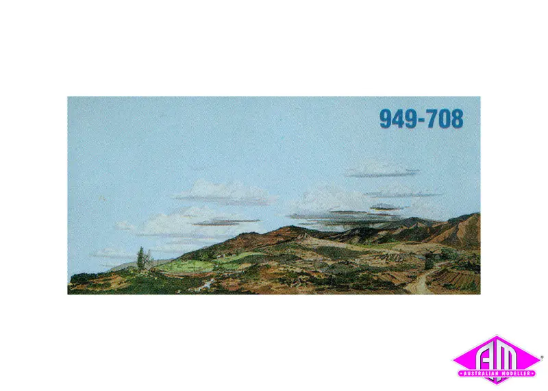 949-708 - Background Scene "Country To Desert" (Ho Scale) 1