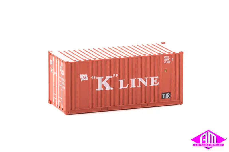 949-8013 - 20' Container With Flat Panel - K Line (Ho Scale) 1