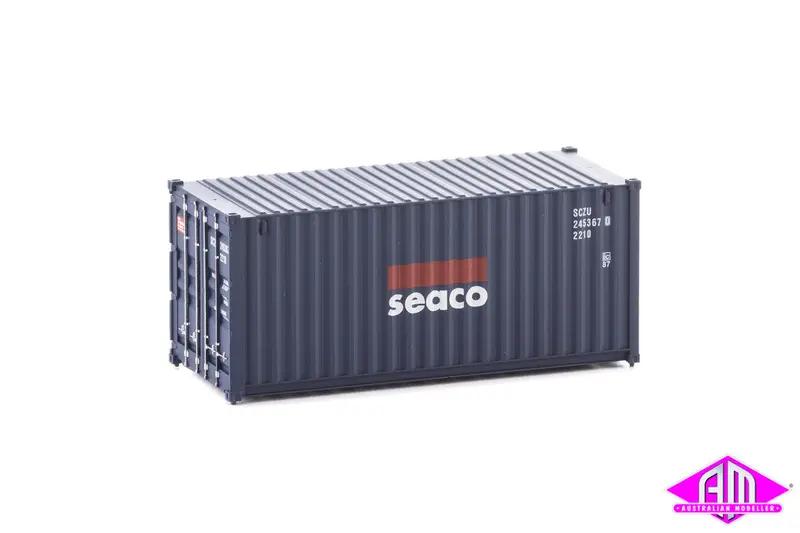 949-8054 - 20' Container Fully Corrugated - Seaco (Ho Scale) 1