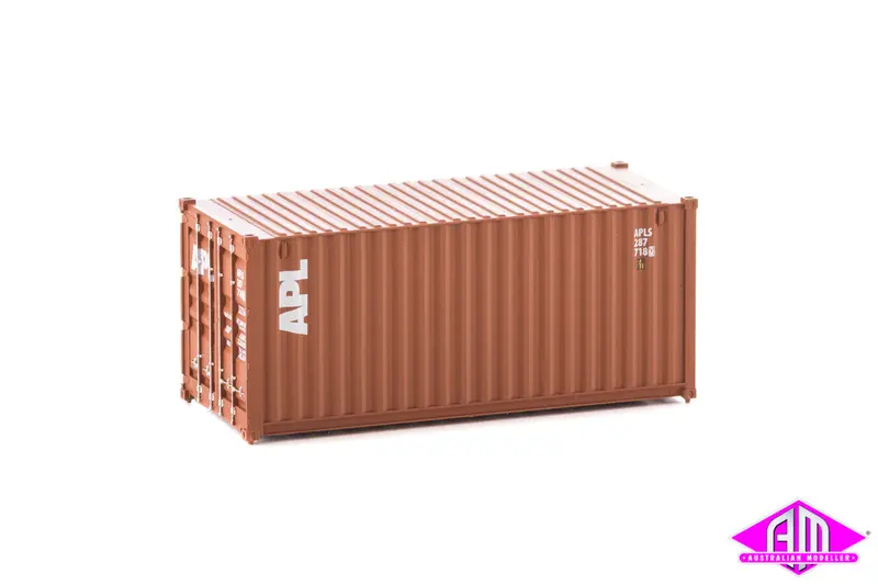 949-8061 - 20' Container Fully Corrugated - Apl (Ho Scale) 1