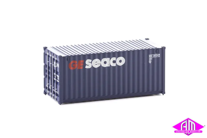 949-8064 - 20' Container Fully Corrugated - Ge Seaco (Ho Scale) 1