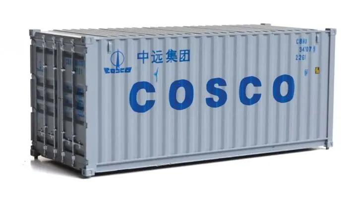 949-8071 - 20' Container Fully Corrugated - Cosco (Ho Scale) 1