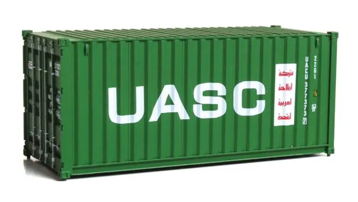 949-8076 - 20' Container Fully Corrugated Uasc (Ho Scale) 1