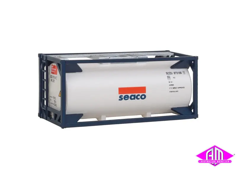 949-8101 - 20' Tank Container - Seaco (Pre-Painted Unassembled Kit) (Ho Scale) 1