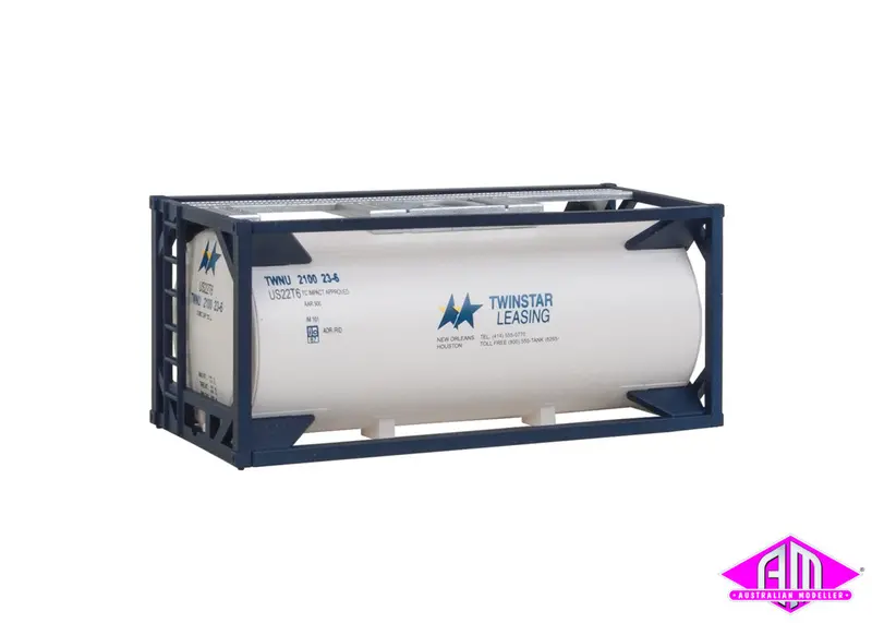 949-8106 - 20' Tank Container - Twinstar Leasing (Pre-Painted Unassembled Kit) (Ho Scale) 1