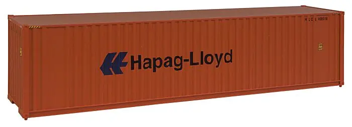 949-8204 - 40' High-Cube Corrugated Container Hapag-Lloyd (Ho Scale) 1