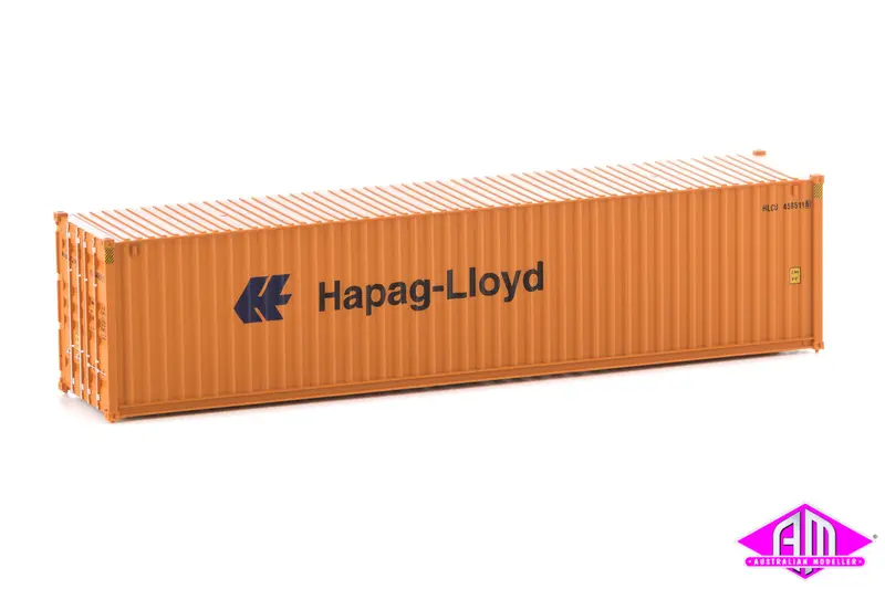 949-8254 - 40' Hi-Cube Corrugated Container - Hapag Lloyd (Ho Scale) 1