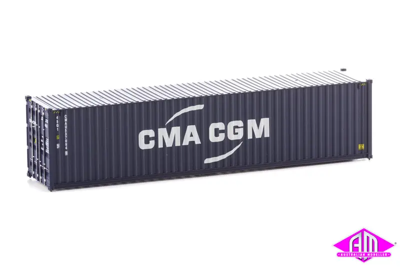 949-8257 - 40' Hi-Cube Corrugated Container - Cma-Cgm (Ho Scale) 1