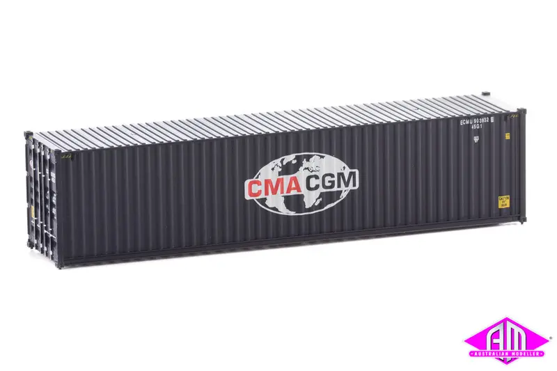 949-8260 - 40' Hi-Cube Corrugated Container - Cma-Gcm (Ho Scale) 1