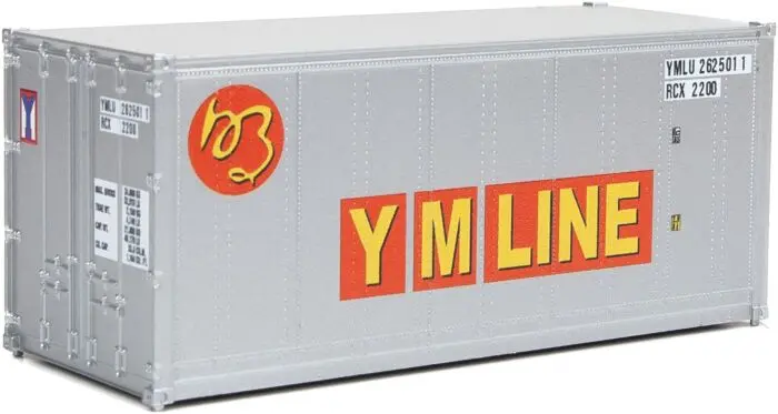 949-8667 - 20' Smooth Side Container Ym Line (Ho Scale) 1