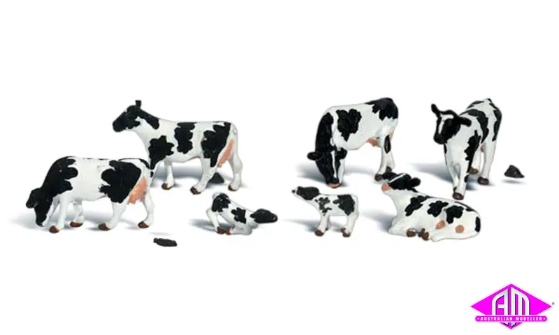 A1863 - Scenic Accents - Holstein Cows (Ho Scale) 1
