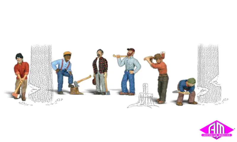 A1876 - Scenic Accents - Lumberjacks (Ho Scale) 1