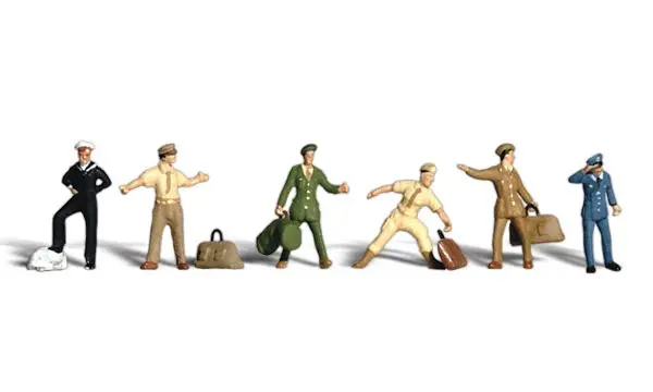 A1892 - Scenic Accents - Uniformed Travelers (Ho Scale) 1