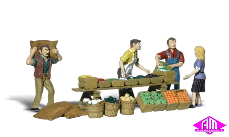 A1896 - Scenic Accents - Farmers Markets (Ho Scale) 1